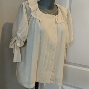 Paul & Joe Sister Peasant Blouse w/Bow on Sleeve